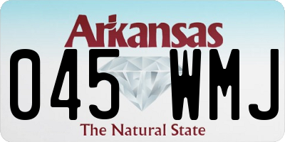 AR license plate 045WMJ