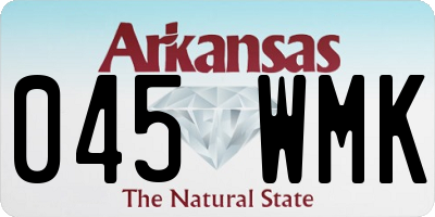 AR license plate 045WMK
