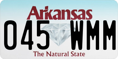 AR license plate 045WMM