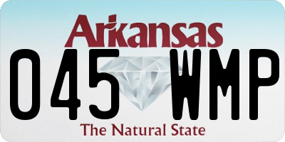 AR license plate 045WMP