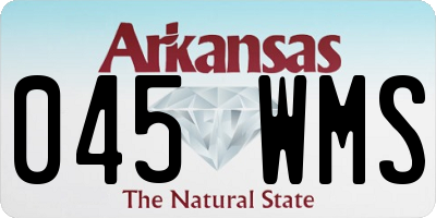 AR license plate 045WMS