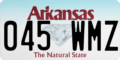 AR license plate 045WMZ