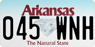 AR license plate 045WNH