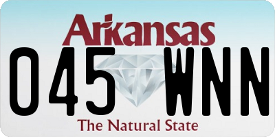 AR license plate 045WNN