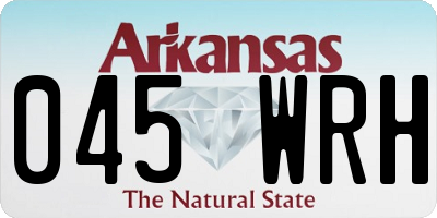 AR license plate 045WRH