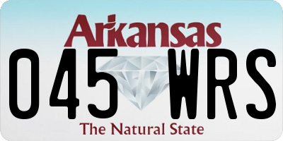 AR license plate 045WRS
