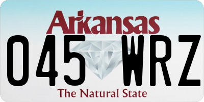 AR license plate 045WRZ