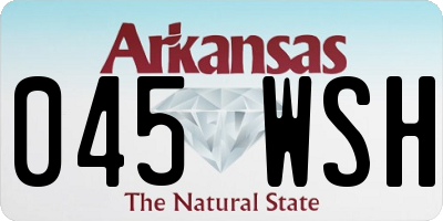 AR license plate 045WSH