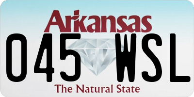 AR license plate 045WSL
