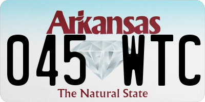 AR license plate 045WTC