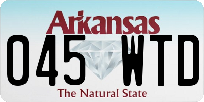 AR license plate 045WTD
