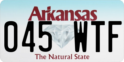 AR license plate 045WTF