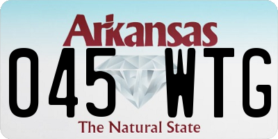 AR license plate 045WTG
