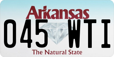 AR license plate 045WTI