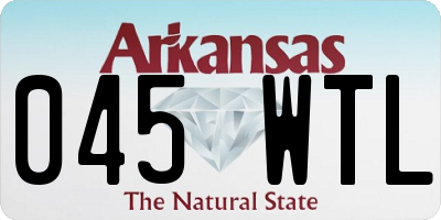 AR license plate 045WTL