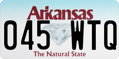 AR license plate 045WTQ