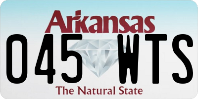 AR license plate 045WTS