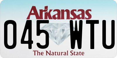 AR license plate 045WTU