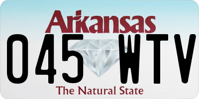 AR license plate 045WTV