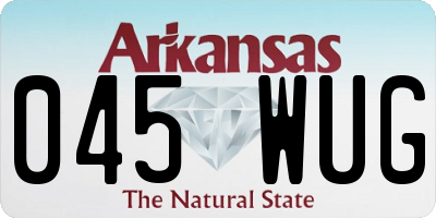 AR license plate 045WUG