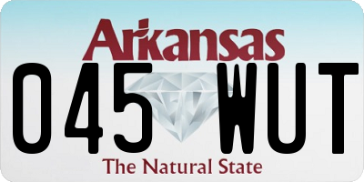 AR license plate 045WUT