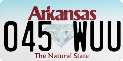 AR license plate 045WUU