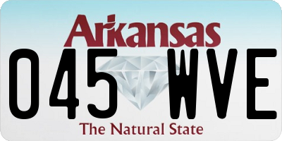 AR license plate 045WVE