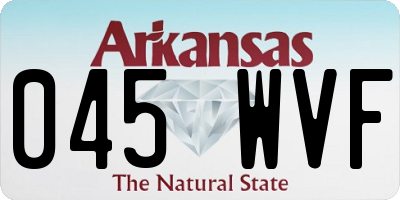 AR license plate 045WVF