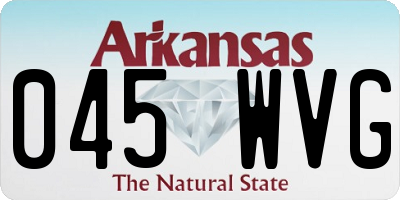 AR license plate 045WVG