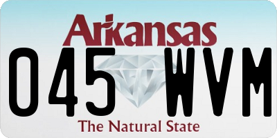 AR license plate 045WVM