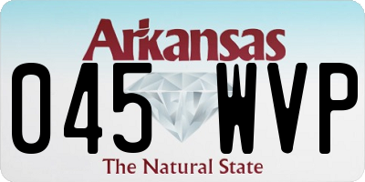 AR license plate 045WVP