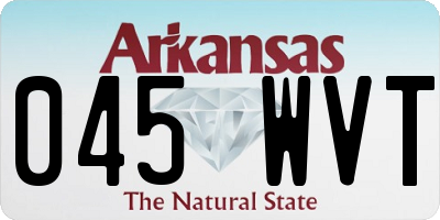 AR license plate 045WVT