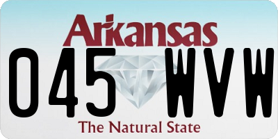 AR license plate 045WVW