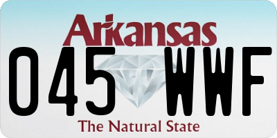 AR license plate 045WWF