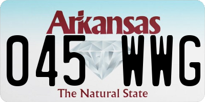 AR license plate 045WWG