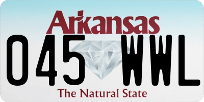 AR license plate 045WWL