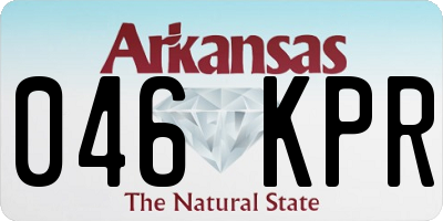 AR license plate 046KPR