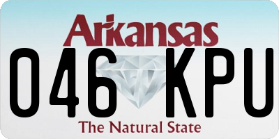 AR license plate 046KPU