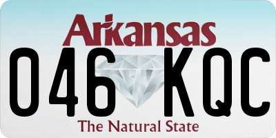 AR license plate 046KQC