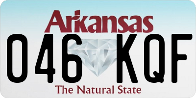 AR license plate 046KQF