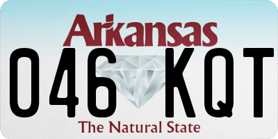 AR license plate 046KQT