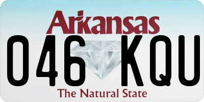AR license plate 046KQU