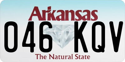 AR license plate 046KQV