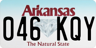 AR license plate 046KQY