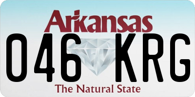AR license plate 046KRG