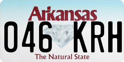 AR license plate 046KRH