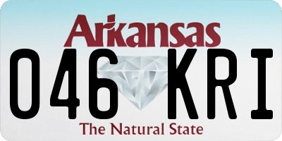 AR license plate 046KRI