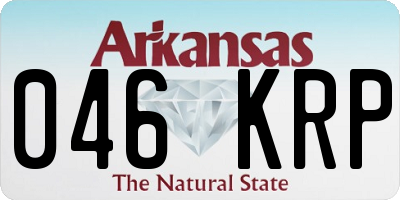 AR license plate 046KRP