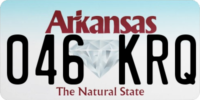 AR license plate 046KRQ