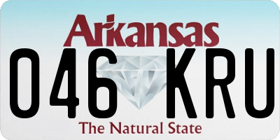 AR license plate 046KRU